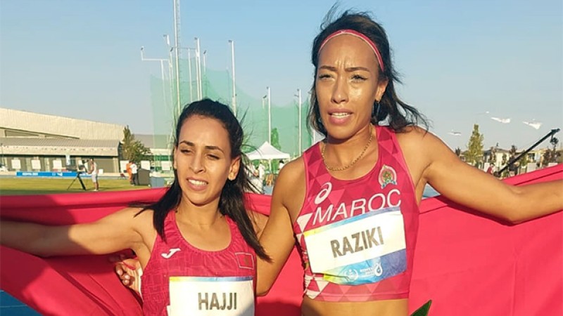 Jeux de la solidarité islamique-800 m.. Soukaina Hajji remporte la médaille d’argent, Assia Rizki en bronze