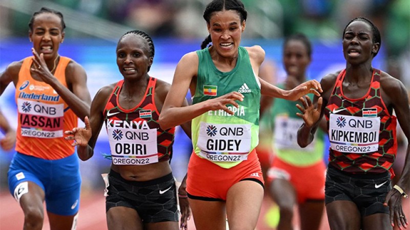 L'Ethiopienne Gidey championne du monde du 10.000 m