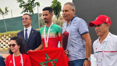 الألعاب الرياضية العربية ( الجزائر 2023).. محسن الكورجي يهدي المغرب ميدالية ذهبية ثانية في سباق ضد الساعة فردي