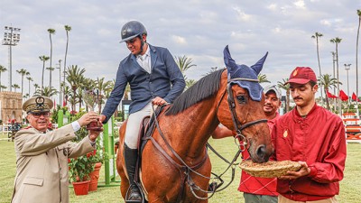 Concours officiel de saut d’obstacles 3* de la Garde Royale.. le cavalier Farid Amanzar remporte le prix des FAR