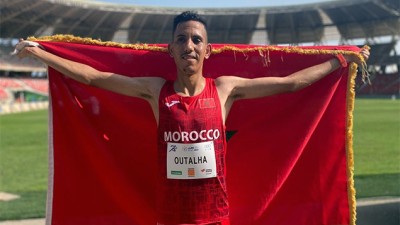 Jeux Méditerranéens (semi-marathon).. Mohcine Outalha remporte l'or, Soufian Bouqantar décroche le bronze