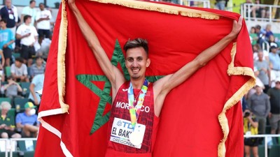 Mondiaux d'athlétisme: la médaille d'or, "une source de fierté pour moi et tous les Marocains" (Soufiane El Bakkali)