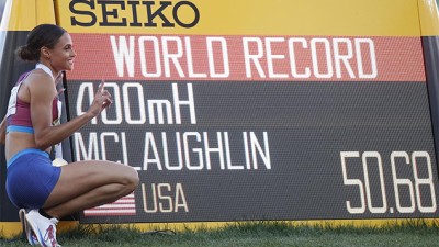 Athlétisme-400m haies.. or et record du monde pour l'Américaine Sydney McLaughlin